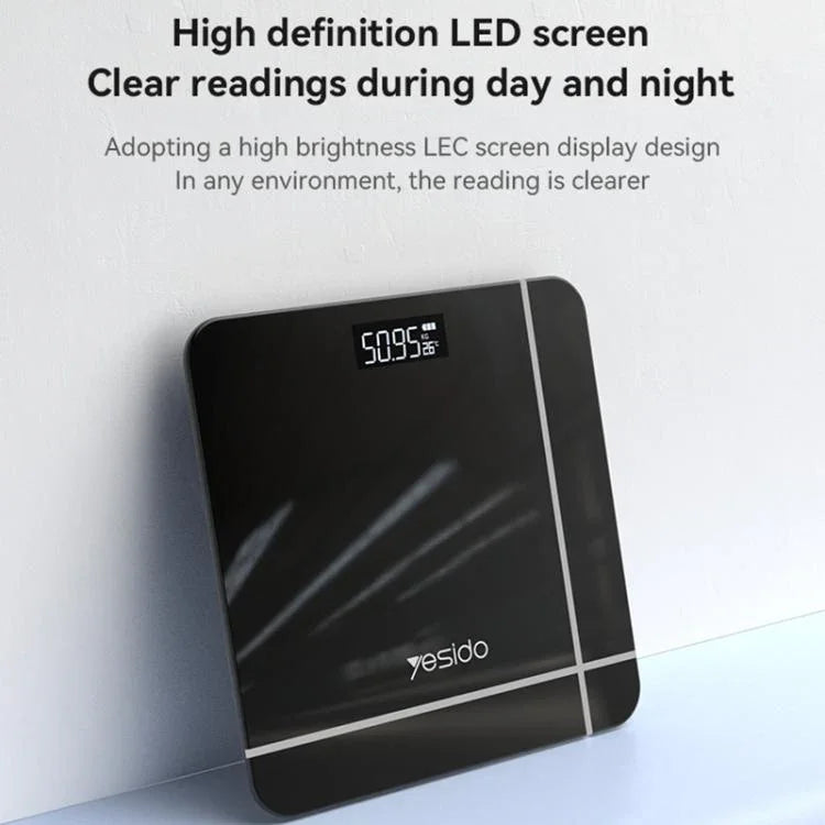 Yesido MG09 Smart Electronic Weight Scale, Size: 26x26x2.35cm, MG09