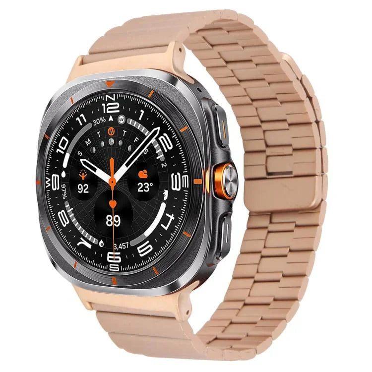 Bamboo Stainless Steel Magnetic Watch Band, For Samsung Galaxy Watch Ultra 47mm / Ultra 2025