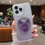 Mirror Butterfly Holder Glitterr MagSafe Phone Case, For iPhone 11 Pro Max, For iPhone 11