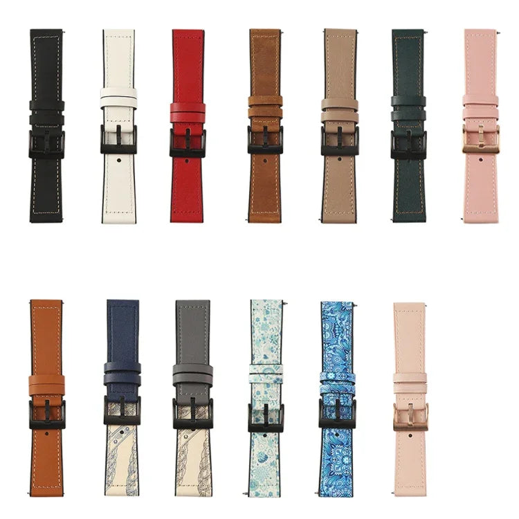 TPU + Leather Replacement Strap Watchband, For Samsung Galaxy Watch 3 41mm, For Samsung Galaxy Watch 3 45mm