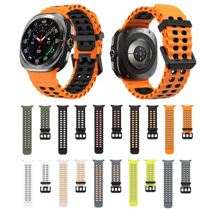 Kalebol Ocean Two-tone Silicone Strap, For Samsung Galaxy Watch Ultra 47mm / Ultra 2025