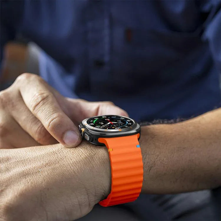 Kalebol Wave Stitching Silicone Strap, For Samsung Galaxy Watch Ultra 47mm / Ultra 2025