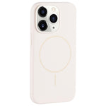 Large Hole Camera MagSafe Liquid Silicone Full Coverage Phone Case, For iPhone 11 Pro