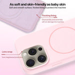 Large Hole Camera MagSafe Liquid Silicone Full Coverage Phone Case, For iPhone 16 Pro Max, For iPhone 16 Pro, For iPhone 16 Plus, For iPhone 16