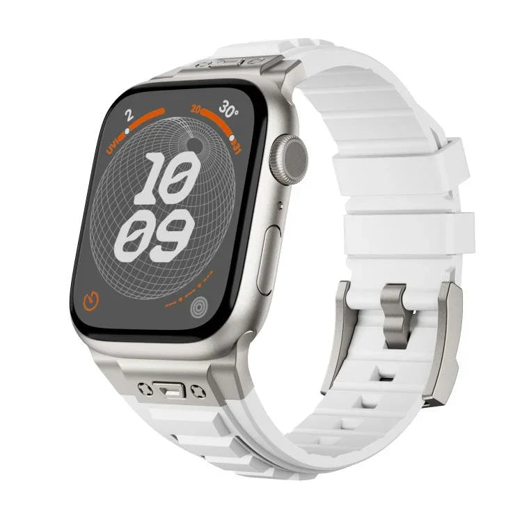 Kalebol High Stretch Silicone Armor Watch Band, For Apple Watch 46mm / 49mm / 45mm / 44mm