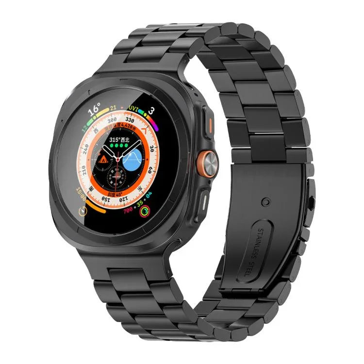 Kalebol Three-bead Steel Watch Band, For Samsung Galaxy Watch Ultra 47mm / Ultra 2025