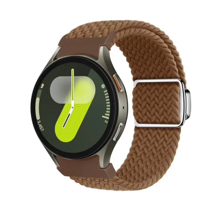 Kalebol Button Braided Loop Magnetic Buckle Watch Band, For Samsung Galaxy Watch 5 Pro / 6 / 7