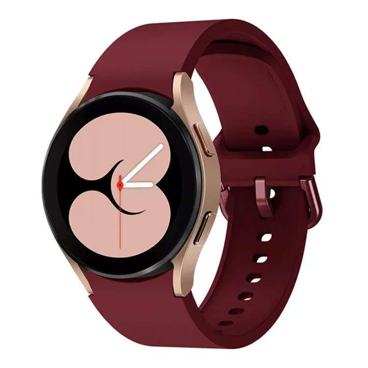 Kalebol Metal Pin Buckle Silicone Watch Band, For Samsung Galaxy Watch 7 / 6 / 5 / 4