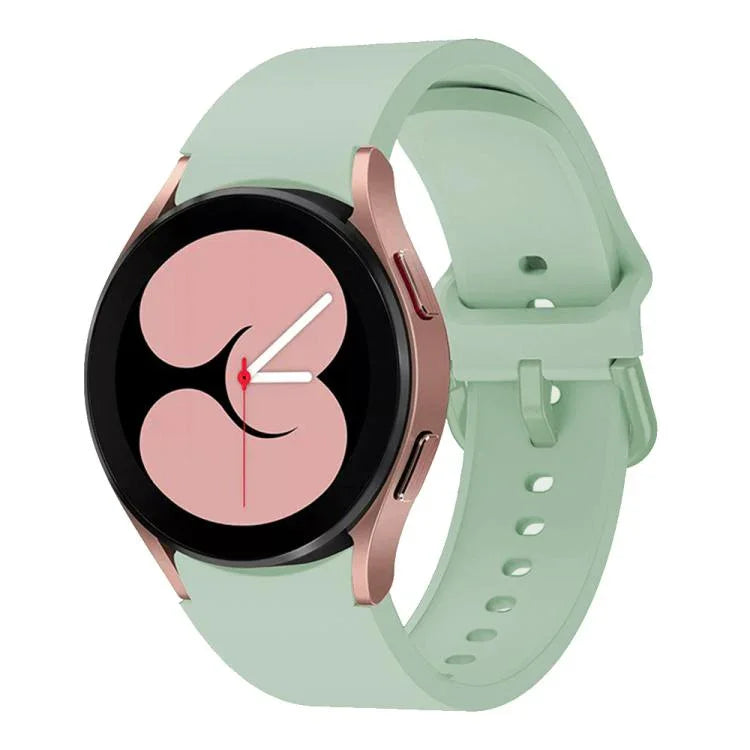 Kalebol Metal Pin Buckle Silicone Watch Band, For Samsung Galaxy Watch 7 / 6 / 5 / 4