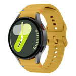 Kalebol Wave Stitching Silicone Watch Band, For Samsung Galaxy Watch 7  / 6 / 5 / 4