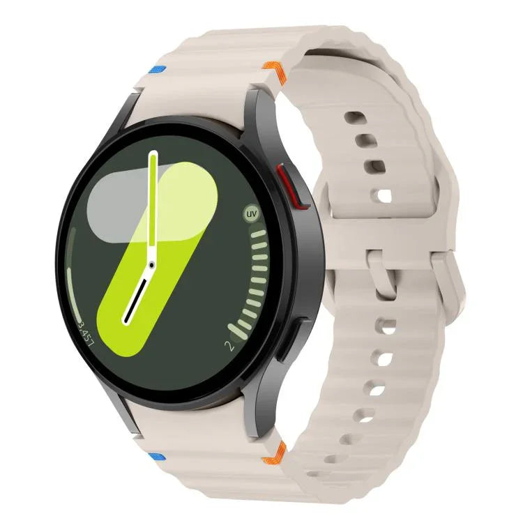 Kalebol Wave Stitching Silicone Watch Band, For Samsung Galaxy Watch 7  / 6 / 5 / 4