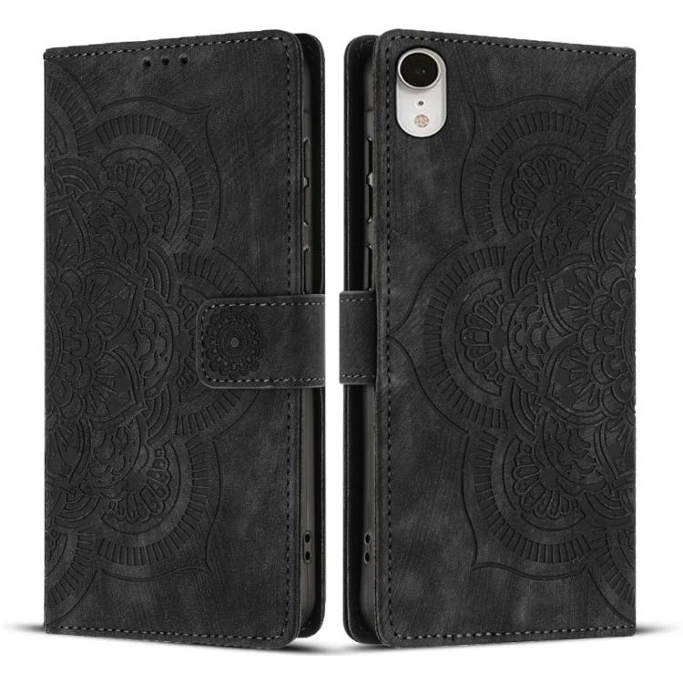 Mandala Embossed Retro Frosted Leather Phone Case, For iPhone XR, For iPhone XS Max, For iPhone 7 Plus / 8 Plus