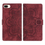 Mandala Embossed Retro Frosted Leather Phone Case, For iPhone XR, For iPhone XS Max, For iPhone 7 Plus / 8 Plus