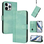 Line Splicing Buckle Retro Leather Phone Case, For iPhone 17e / 16e, For iPhone 17 Pro Max, For iPhone 17 Pro, For iPhone 17, For iPhone Air, For iPhone 16 Pro Max