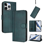 Line Splicing Buckle Retro Leather Phone Case, For iPhone 17e / 16e, For iPhone 17 Pro Max, For iPhone 17 Pro, For iPhone 17, For iPhone Air, For iPhone 16 Pro Max