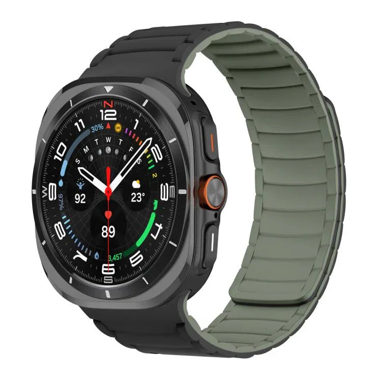 Silicone Sport Magnetic Watch Band, For Samsung Galaxy Watch Ultra 47mm / Ultra 2025