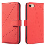 Geometric Pattern RFID Leather Phone Case, For iPhone 6 / 7 / 8 / SE, For iPhone 13 Pro Max, For iPhone 13 Pro, For iPhone 12 / 12 Pro, For iPhone 12 Pro Max, For iPhone 11 Pro Max, For iPhone 11, For iPhone 11 Pro