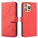 Geometric Pattern RFID Leather Phone Case, For iPhone 6 / 7 / 8 / SE, For iPhone 13 Pro Max, For iPhone 13 Pro, For iPhone 12 / 12 Pro, For iPhone 12 Pro Max, For iPhone 11 Pro Max, For iPhone 11, For iPhone 11 Pro