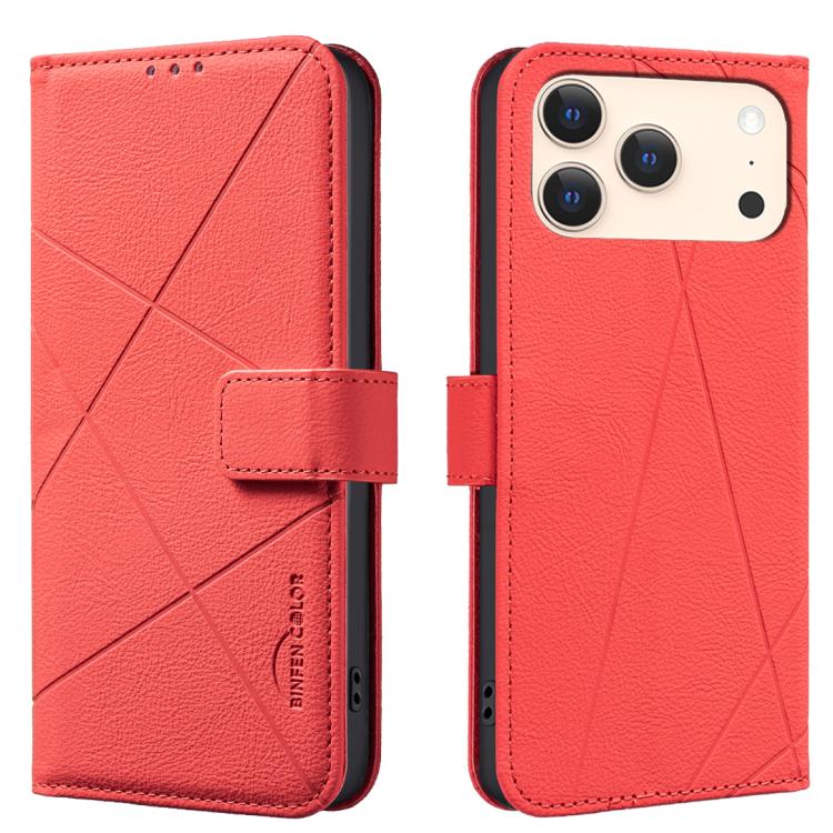 Geometric Pattern RFID Leather Phone Case, For iPhone 16e / 17e, For iPhone 17 Pro Max, For iPhone 17 Pro, For iPhone 17, For iPhone Air, For iPhone 16 Pro Max, For iPhone 16 Pro, For iPhone 16 Plus