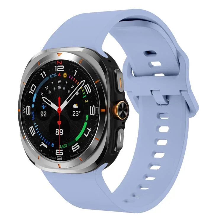 Solid Color Colorful Buckle Silicone Watch Band, For Samsung Galaxy Watch Ultra 47mm / Ultra 2025