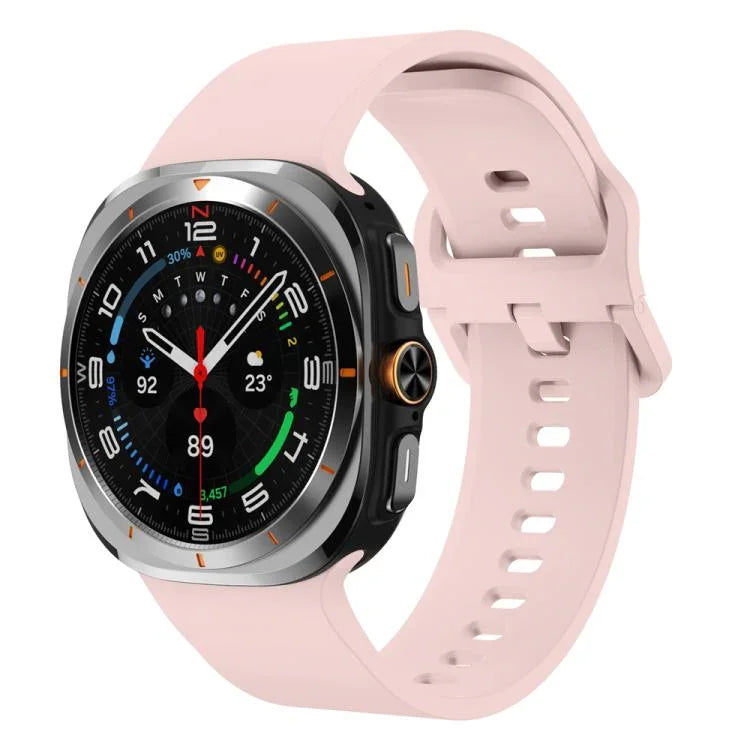 Solid Color Colorful Buckle Silicone Watch Band, For Samsung Galaxy Watch Ultra 47mm / Ultra 2025