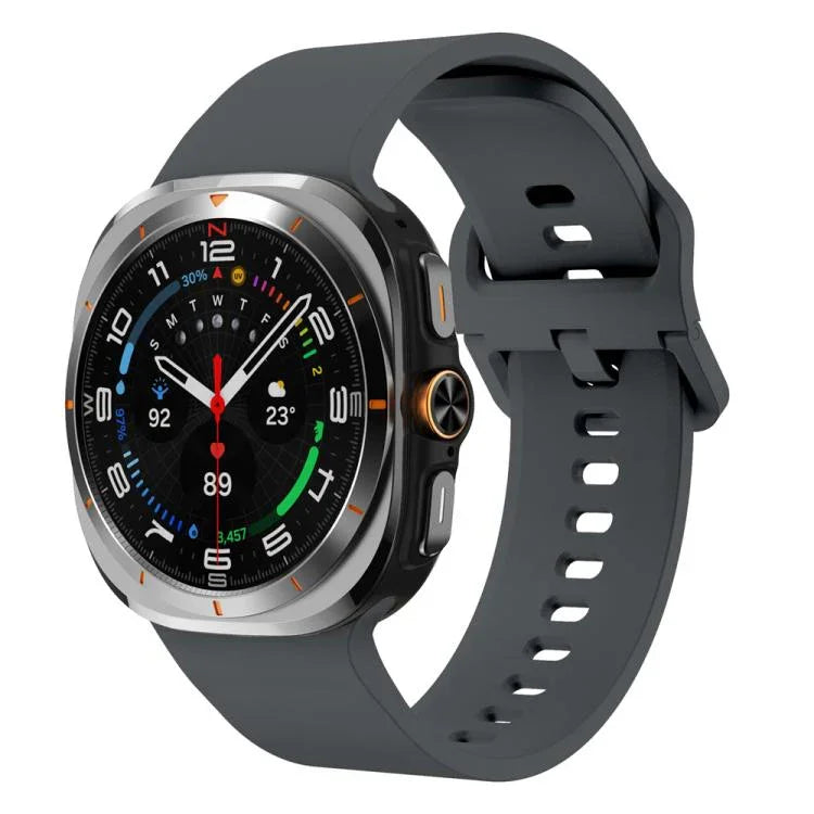 Solid Color Colorful Buckle Silicone Watch Band, For Samsung Galaxy Watch Ultra 47mm / Ultra 2025