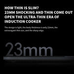 Original Xiaomi Mijia Smart Ultra-thin Induction Cooker 2100W Home Induction Cooker, Mijia Ultra-thin Induction Cooker