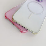 Metal Lens Frame Gradient PC MagSafe Phone Case, For iPhone 13 Pro