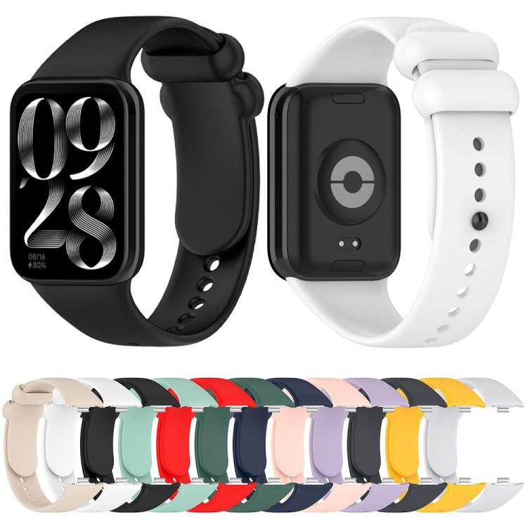 xDfind Solid Color Black Buckle Silicone Watch Band, For Xiaomi Band 10 Pro/9 Pro/Redmi Watch 6/5/4, For Redmi Watch 6 / Watch 5 / Watch 4