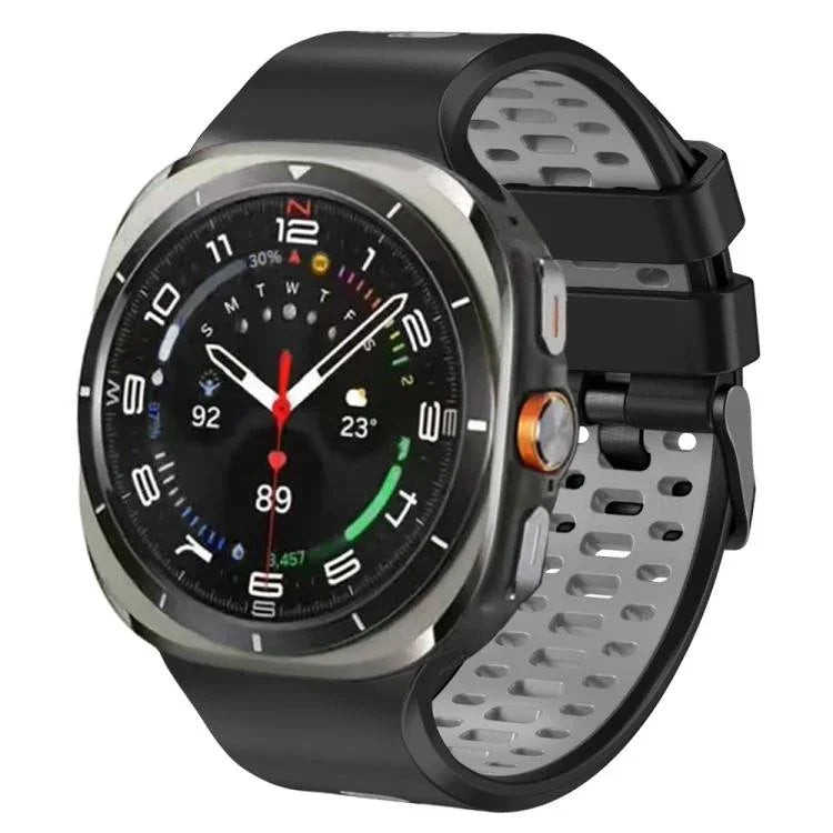 Two Color Silicone Breathable Watch Band, For Samsung Galaxy Watch Ultra 47mm / Ultra 2025