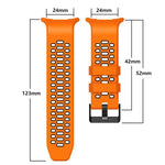 Two Color Silicone Breathable Watch Band, For Samsung Galaxy Watch Ultra 47mm / Ultra 2025