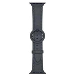 xDfind Round Buckle Leather Watch Band, For Apple Watch 46mm / 49mm / 45mm / 44mm, For Apple Watch 42mm / 41mm / 40mm / 38mm