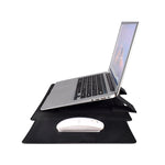 PU05 Sleeve Leather Case Carrying Bag with Small Storage Bag, for 13.3 inch Laptop, for 14.1 inch Laptop, for 15.4 inch Laptop