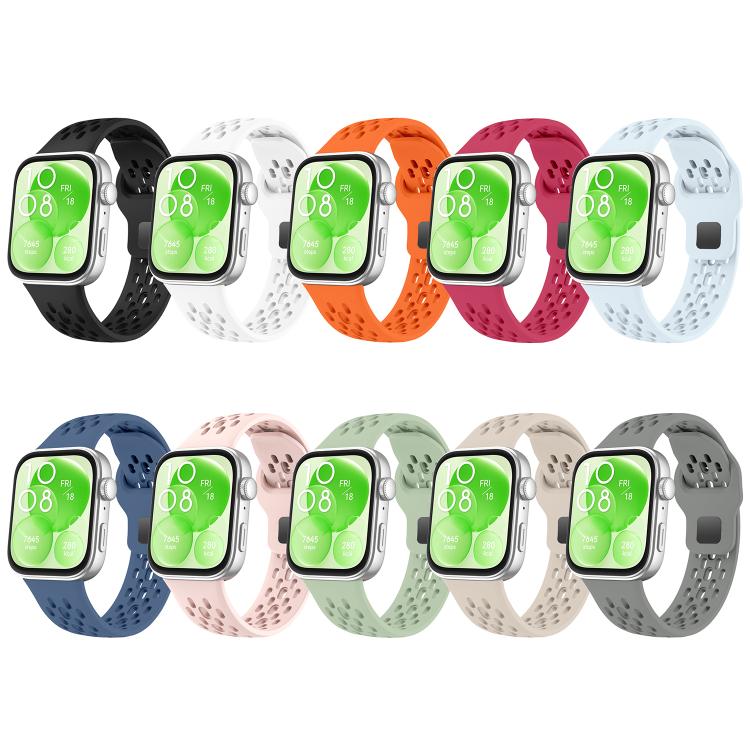 xDfind Mesh Reverse Buckle Silicone Watch Band, For Huawei Watch Fit 5 / Fit 5 Pro / Fit 4