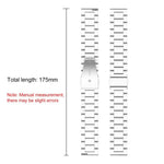 xDfind Metal Frame Integrated Three-beads Steel Watch Band, For Samsung Galaxy Fit 2