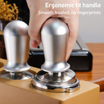 Stainless Steel Coffee Powder Hammer Pressure Powder Tampon, 51mm Black, 53mm Black, 51mm Silver, 53mm Silver, 58mm Silver