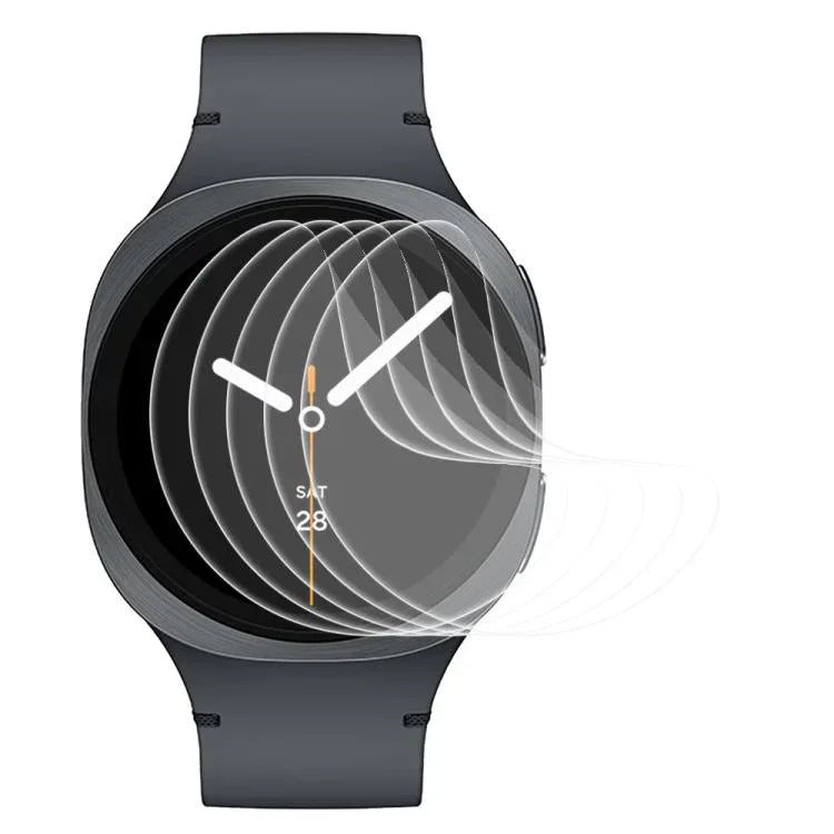 5pcs xDfind Soft Hydrogel Film Full Cover Front Protector, For Samsung Galaxy Watch Ultra / Ultra 2025, For Samsung Galaxy Watch8 Classic 46mm, For Samsung Galaxy Watch8 44mm, For Samsung Galaxy Watch8 40mm, For Samsung Galaxy Watch7 44mm              ...