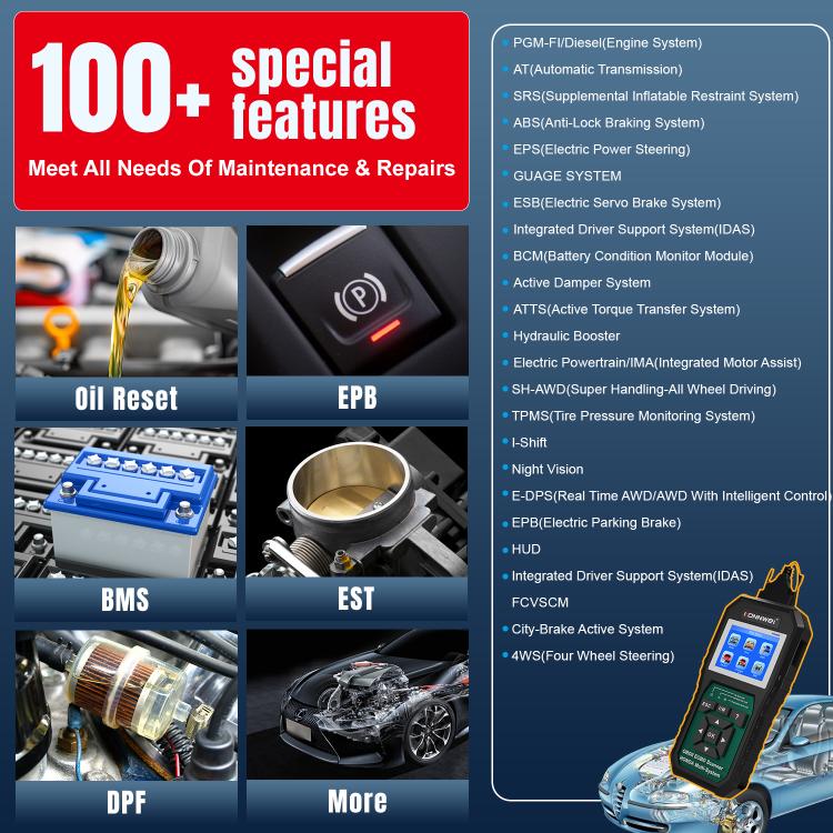 KONNWEI KW420 2.8 inch Color Screen Car OBD2 Fault Diagnostic Scan Tool for Honda, KW420