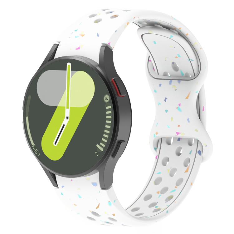 Eco-Friendly Granular Colorful Dots Silicone Watch Band, For Samsung Galaxy Watch 7 40 / 44mm