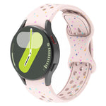 Eco-Friendly Granular Colorful Dots Silicone Watch Band, For Samsung Galaxy Watch 7 40 / 44mm