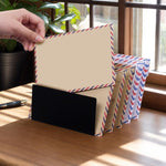 Five-grid Envelope Notepad Metal Storage Rack Mail Envelope Sorting Desktop Organizer, YH017