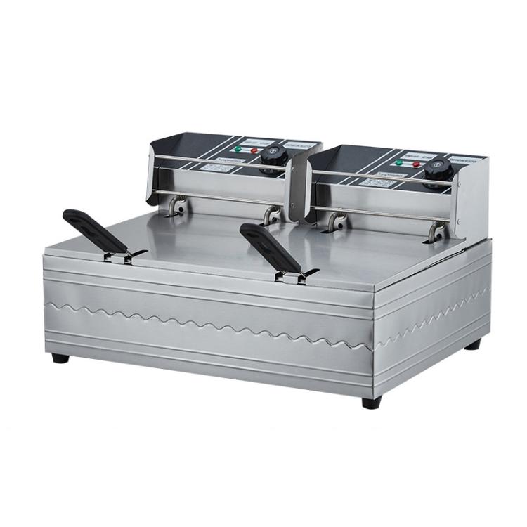Multifunctional Commercial Stainless Steel Thick Electric Fryer Electric Boiler, Single Cylinder 6L, Single Cylinder 6L+Temperature Limiter, Single Cylinder 6L+Timer, Dual Cylinder 12L, Dual Cylinder 12L+Temperature Limiter, Dual Cylinder 12L+Timer    ...
