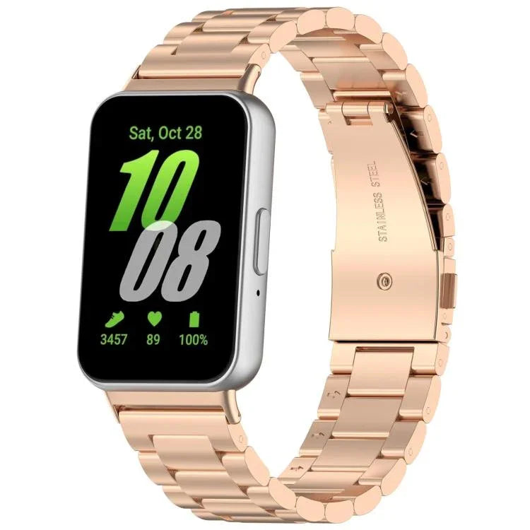 xDfind Three Beads Metal Watch Band, For Samsung Galaxy Watch Ultra 47mm, For Samsung Galaxy Watch 7 / FE / 6 / 5 / 4, For Samsung Galaxy Fit3