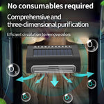 Solar Energy Car Air Purifier with Number Plate, Solar Energy Air Purifier
