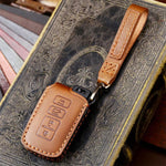 For Toyota North American 2+1-button C012 Crazy Horse Cowhide Car Key Protection Cover, For Toyota North American 2+1-button