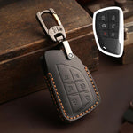 For Buick Envision Plus 2023 Hallmo Crazy Horse Cowhide Car Key Protection Cover, For Buick Envision Plus 2023 3-button, For Buick Envision Plus 2023 4-button, For Buick Envision Plus 2023 5-button, For Buick Envision Plus 2023 6-button