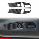 For Tesla Model 3 2023- 2pcs/Set Carbon Fiber Car Seat Adjustment Panel Decorative Sticker, 2pcs/Set Car Seat Adjustment Panel, Left Drive, 2pcs/Set Car Seat Adjustment Panel, Right Drive