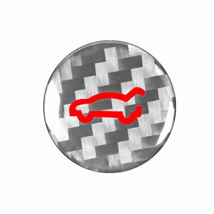 For Tesla Model 3 2019-2023 / Y 2019-2024 Carbon Fiber Car Trunk Button Decorative Sticker, For Tesla Model 3 2019-2023 / Y 2019-2024 Car Trunk Button