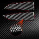 For Tesla Model 3 2023- 2pcs/Set Carbon Fiber Car Interior Door A-Pillar Decorative Sticker, Car Interior Door A-Pillar