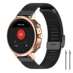 xDfind Buckle Metal Mesh Watch Band, 12mm, 18mm, For Garmin Lily 2 14mm, 20mm, 22mm